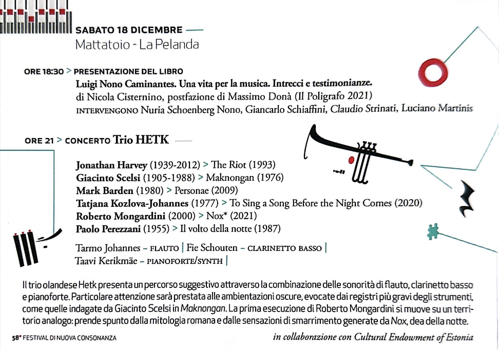 58° FESTIVAL NUOVA CONSONANZA