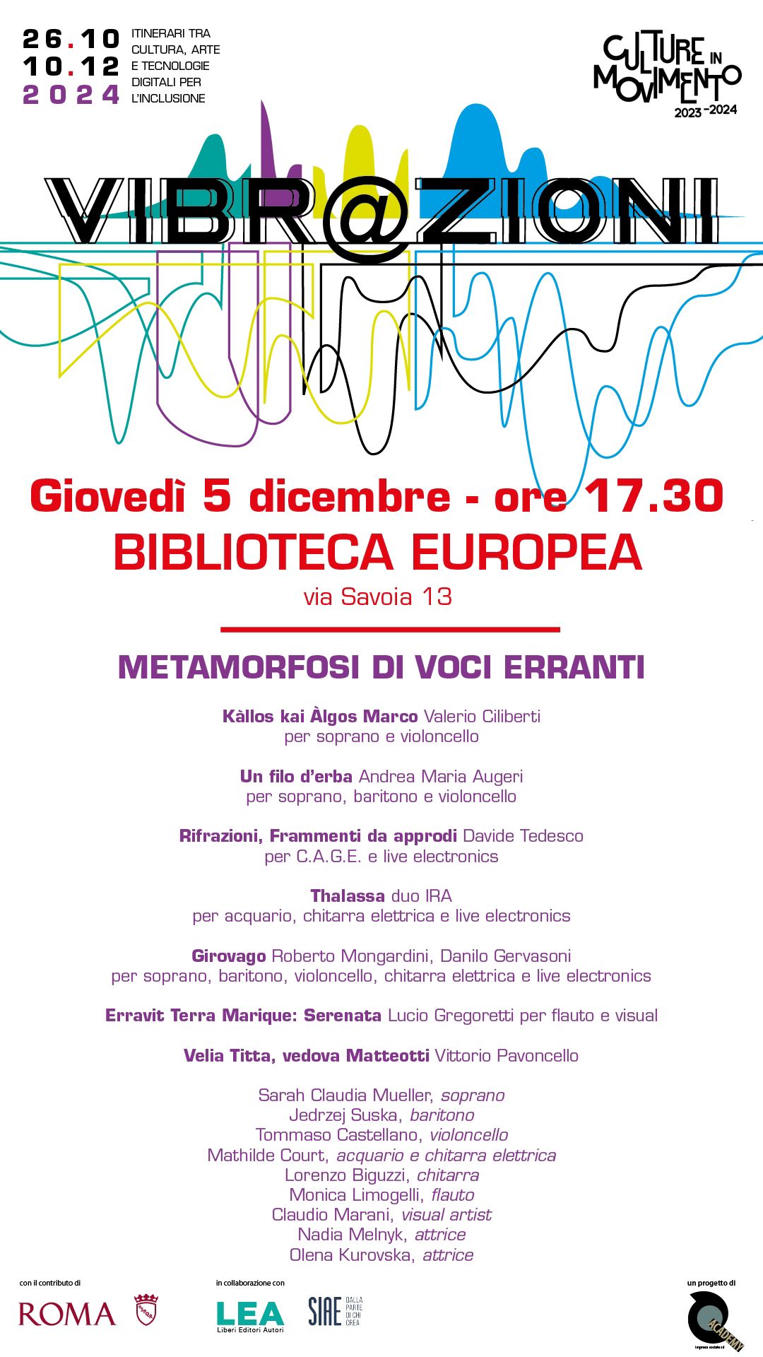METAMORFOSI DI VOCI ERRANTI – VIBRAZIONI