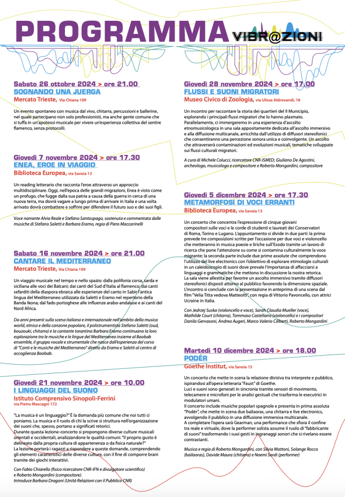 VIBRAZIONI – RASSEGNA CONCERTISTICA 2024